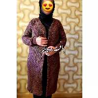 ژاکت دستبافت زنانه  مدل جناغی کاملا   بدون درز  سایز 40 تا 44  قدکار 70  مناسب زمستان وگرم