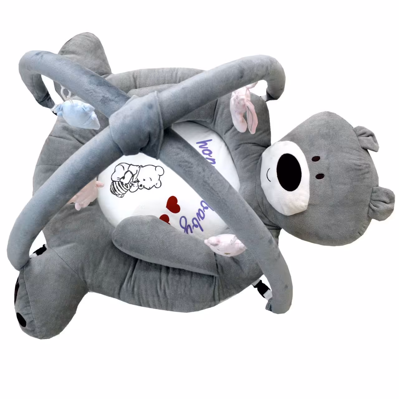 پلی جیم خرس زیگزاگ رنگ طوسی