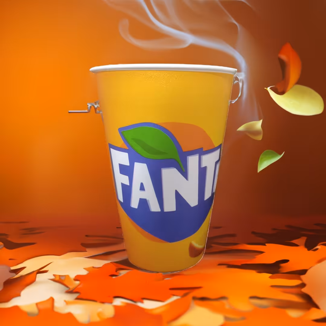 لیوان مدل فانتا  لیوان  کافی 580 میلی برای حمل و نوشیدن  راحت نوش دارای تنوع طرح