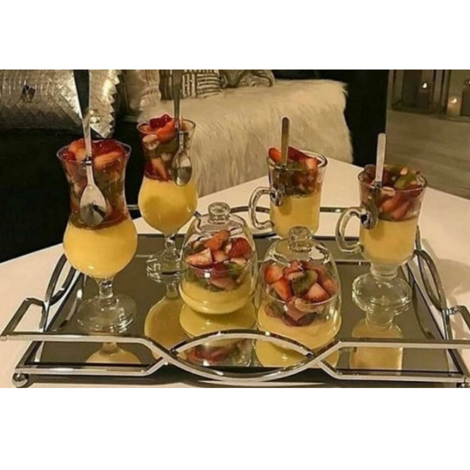 سینی کمانی کف آینه ای