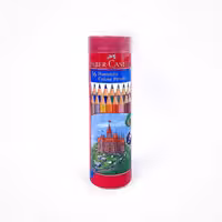 مداد رنگی 36 رنگ جعبه فلزی استوانه ای فابرکستل