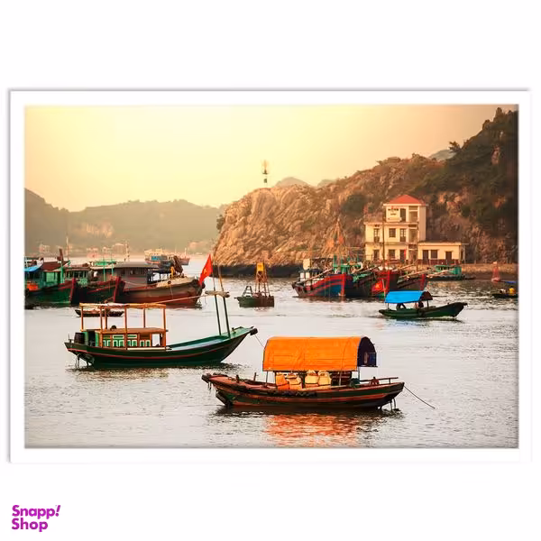 تابلو بکلیت طرح قایق و دریا مدل W-S1474