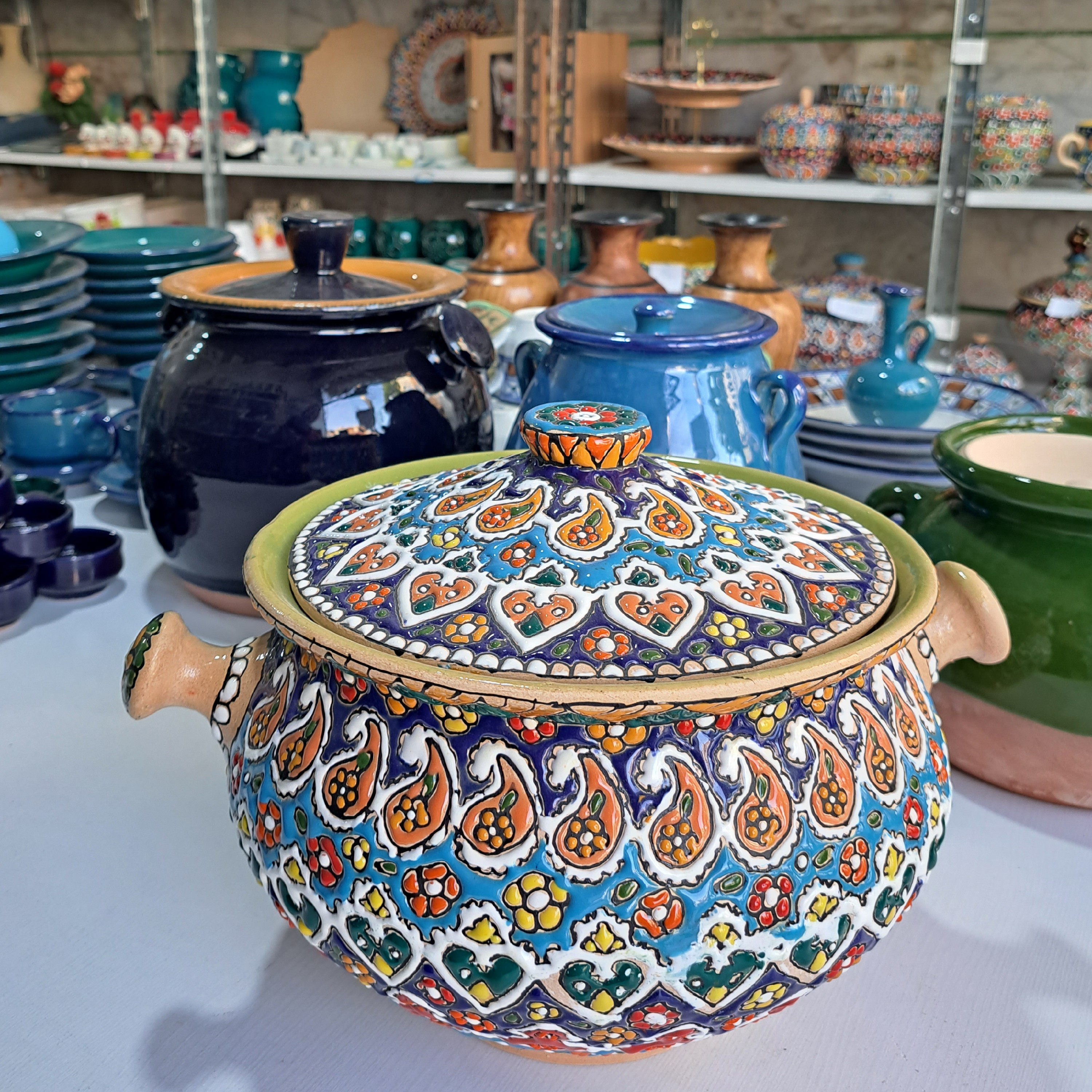 سوپ خوری سفال مینا کاری