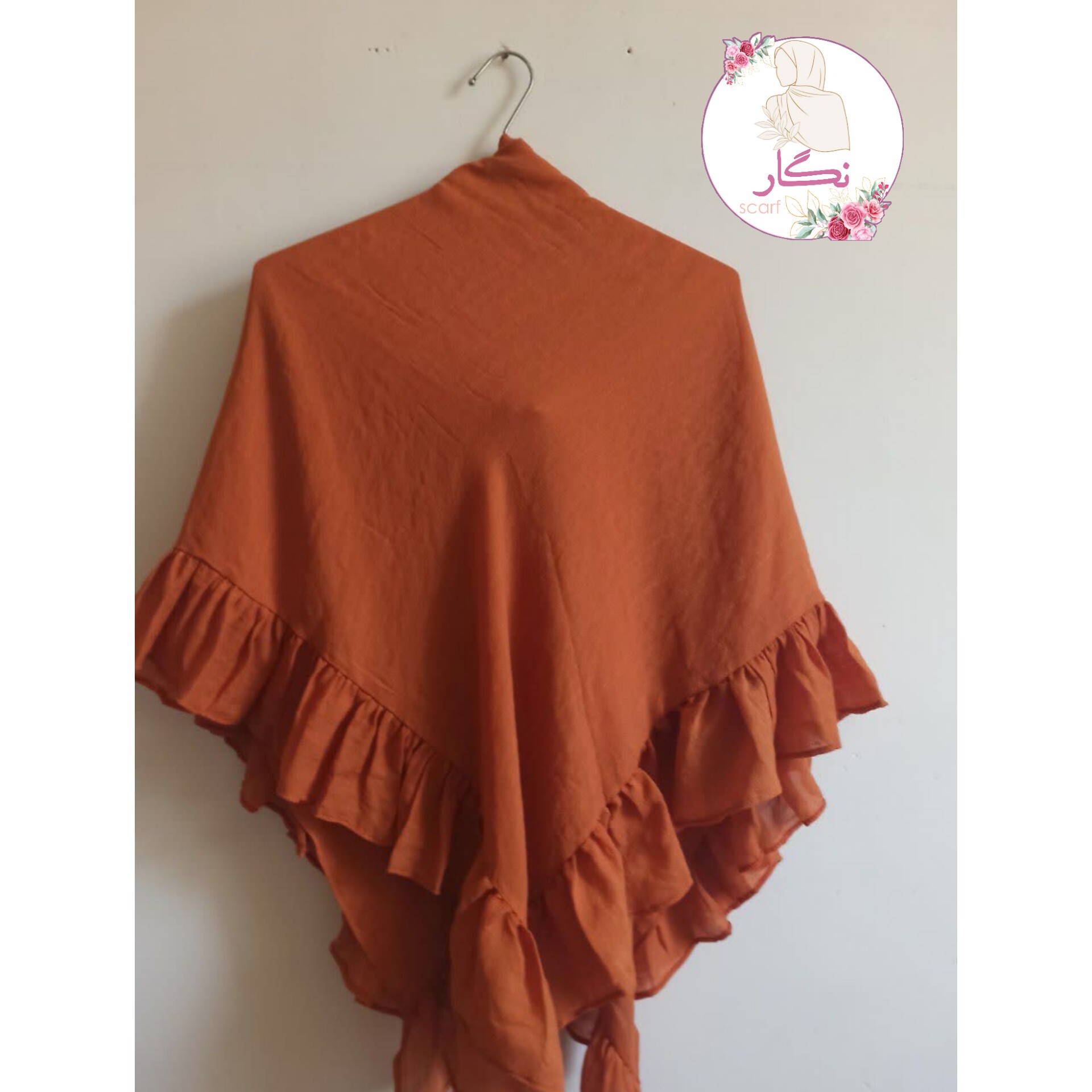 روسری وال اسلپ چین دار قواره 130