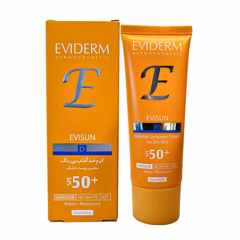 ضدآفتاب اویدرم | خرید + قیمت کرم ضد آفتاب بی رنگ پوست خشک اویدرم SPF50