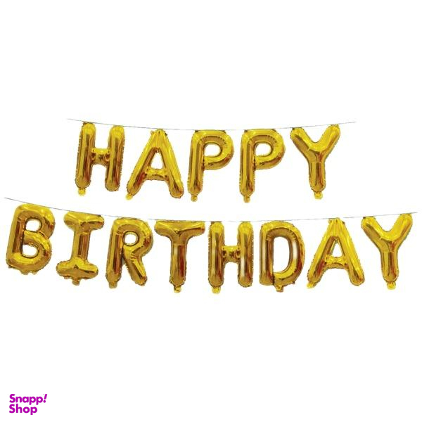 بادکنک فویلی طرح Happy Birthday مدل pe50 مجموعه 13 عددی
