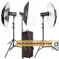 کیت فلاش نور پردازی godox studio flash light kit qs400 ii