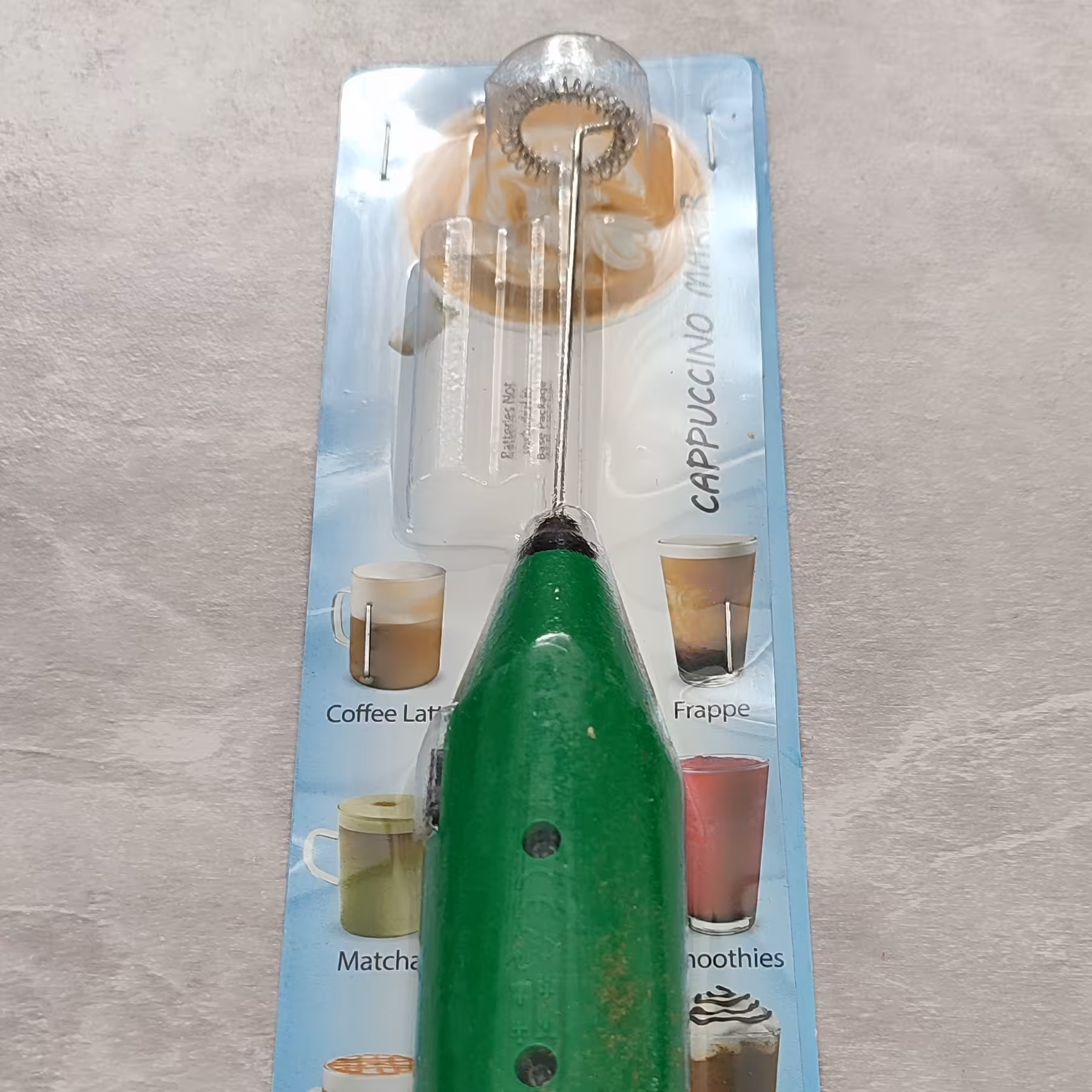 همزن کافی رنگ سبز باطری خور جنس خوب