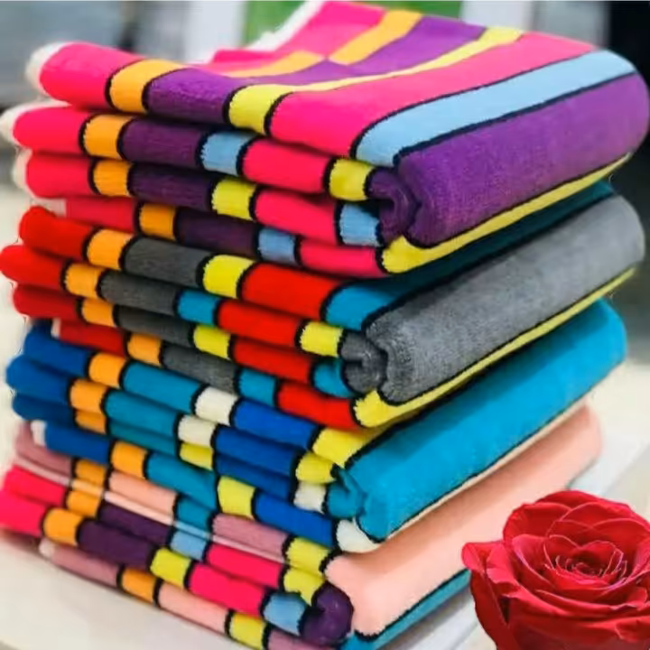 حوله دستی طرح  راه راه(غرفه حوله مقدم)