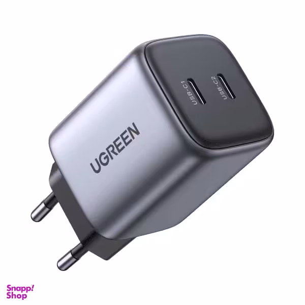 شارژر دیواری یوگرین 45 وات مدل CD294 کد 90573 رنگ خاکستری