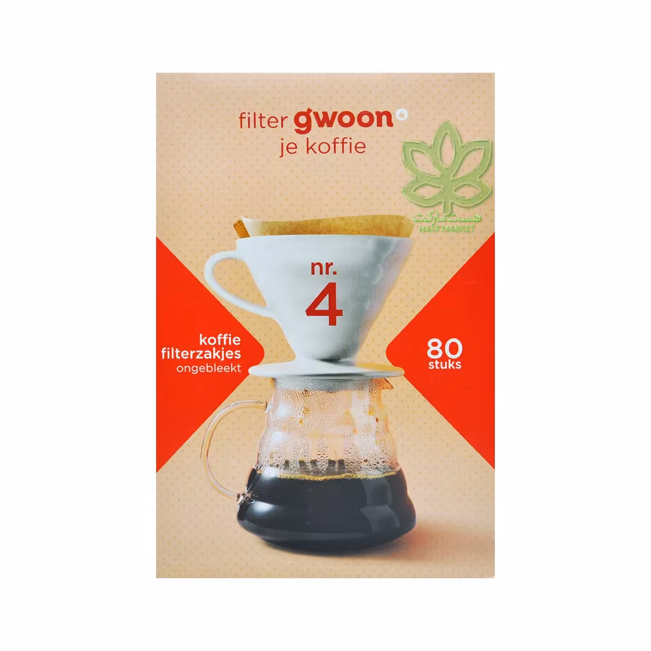 فیلتر قهوه ( شماره 4 ) 100 عدد هلندی