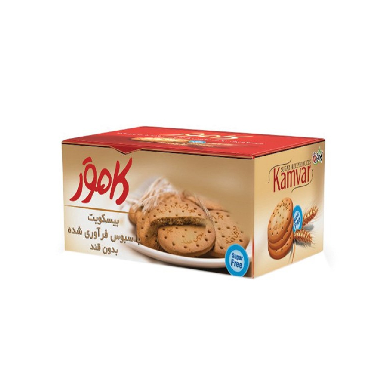 بیسکویت با سبوس بدون قند کامور 170 گرم