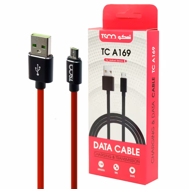 کابل تبدیل USB به microUSB تسکو مدل TC A169 طول 1 متر