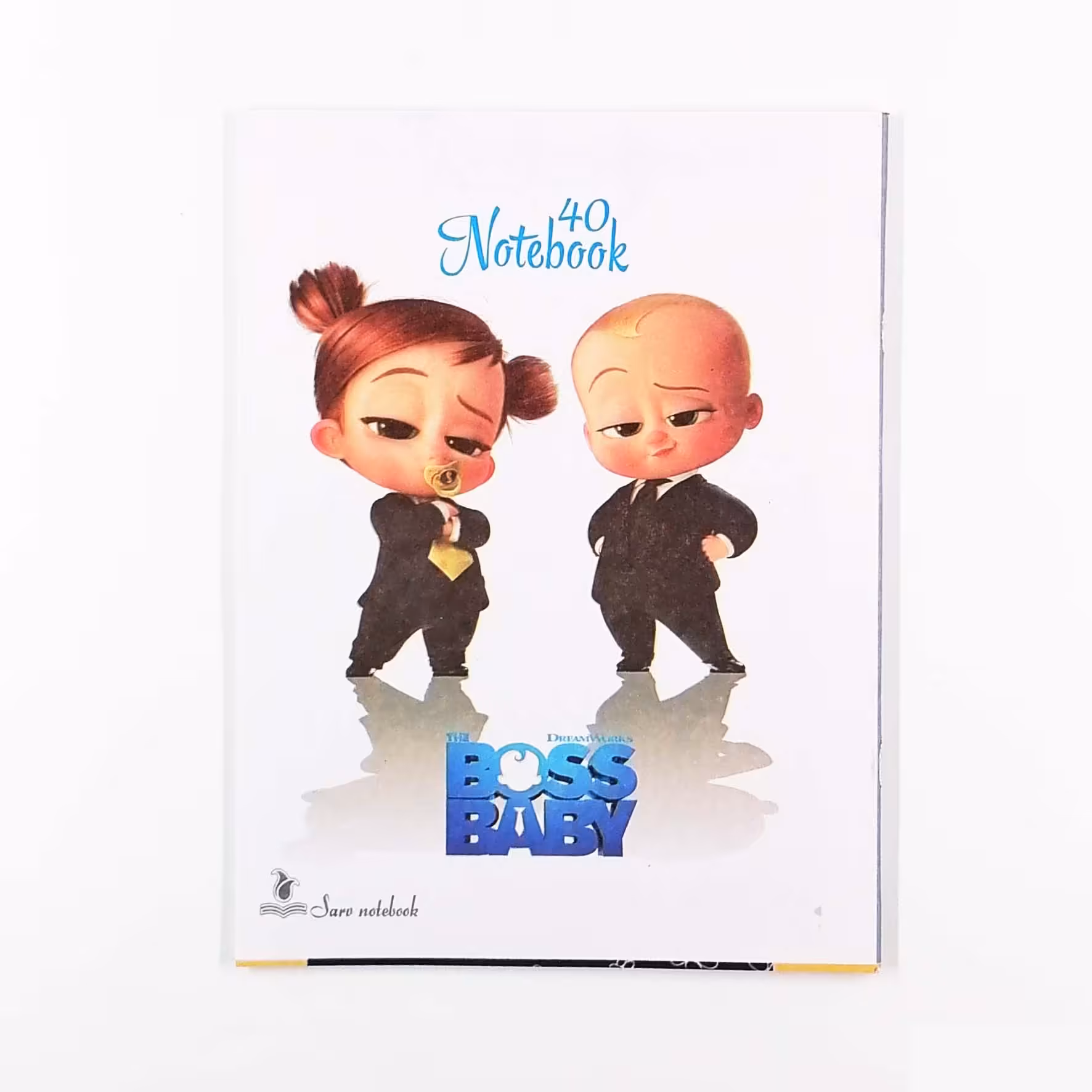 دفتر مشق 40 برگ سرو جنس جلد مقوا منعطف صحافی منگنه