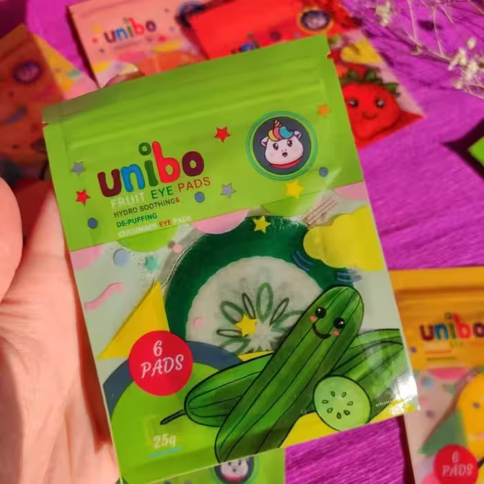 پچ روی چشم ورقه ای میوه ای حاوی عصاره خیار یونیبو unibo