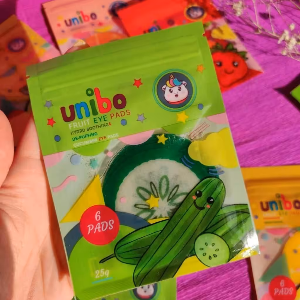 پچ روی چشم ورقه ای میوه ای حاوی عصاره خیار یونیبو unibo