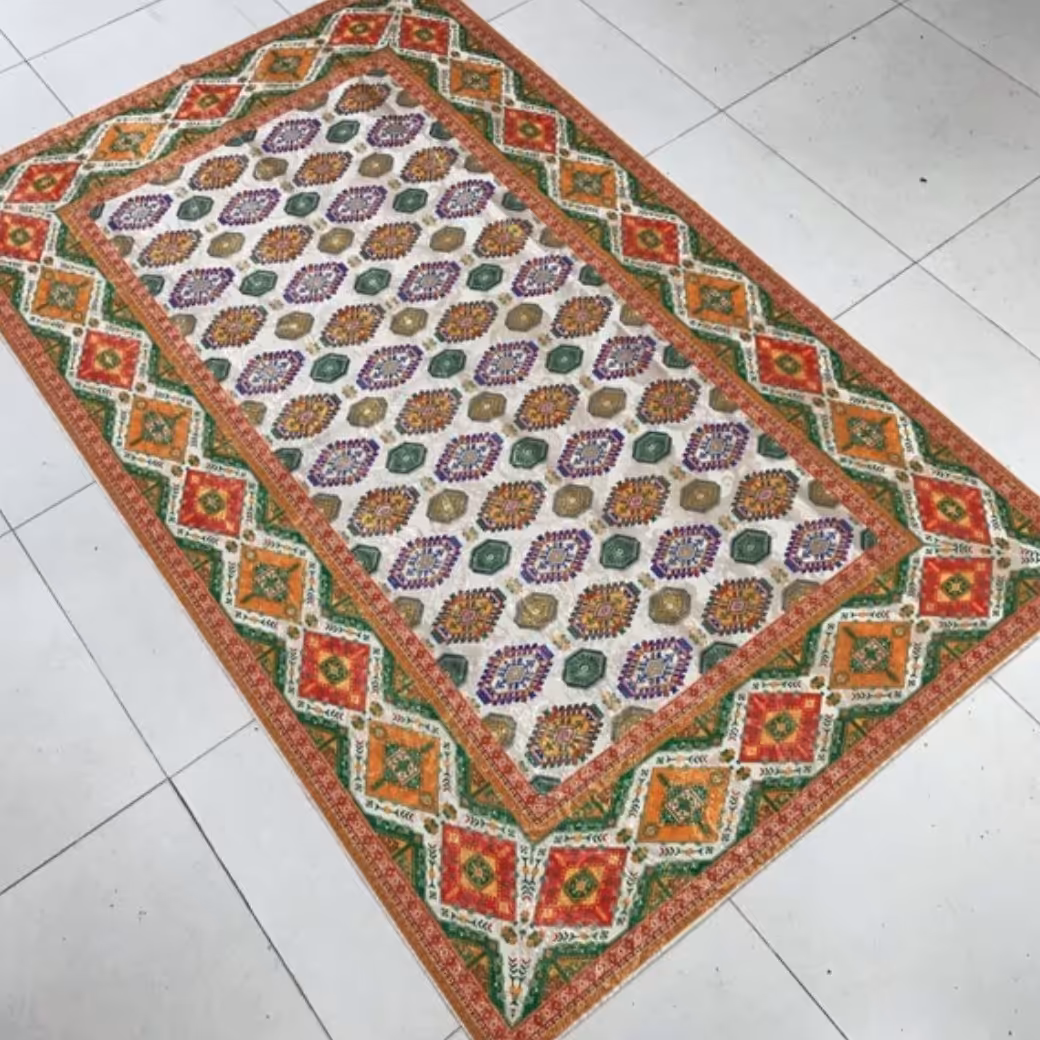 رومیزی و زیرسفره و روفرشی مخمل چاپی دورو قابل شستوشو در دمای مختلف
