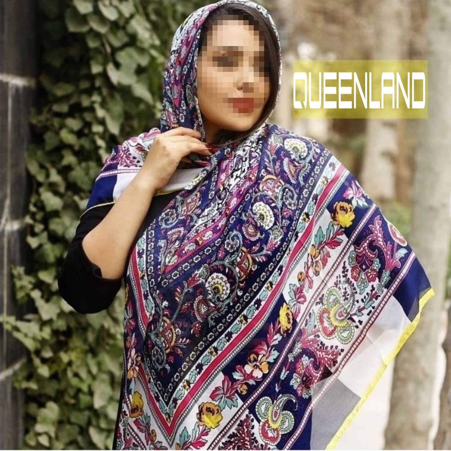 روسری نخی تافته