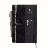 دفتر یادداشت پدیده نقش مدل چرمی درنا به همراه خودکار - نقره ای 