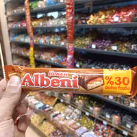 شکلات آلبنی (دوبل ) اولکر با لایه کارمل اصل ترکیه آجیل و خشکبار مهران 