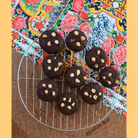 کوکی نوتلا لاوا خانگی با مغز نوتلا