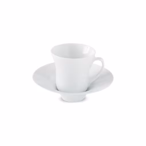 سرویس چای خوری سفید شهرزاد 12 پارچه چینی زرین 6 نفره