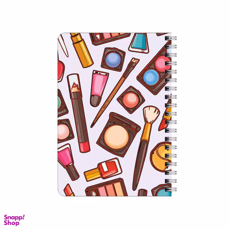 دفترچه یادداشت بامبیلیپ مدل چوبی طرح لوازم آرایش و عطر کد 6640305