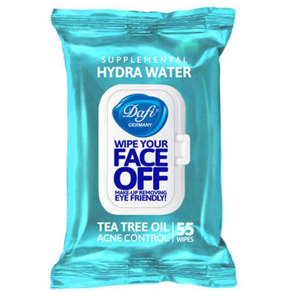 دستمال مرطوب پاک کننده آرایش دافی مدل Hydra Water بسته 55 عددی (82096)