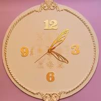 ساعت دیواری قطر 50سانت  سفید مناسب برای پذیرایی و اتاق کار 