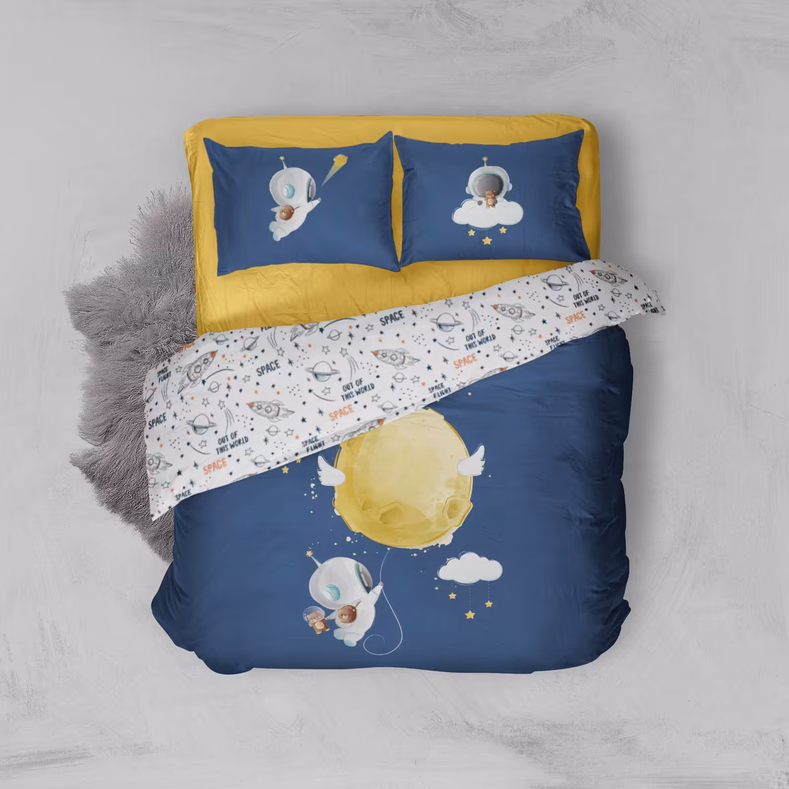 روتختی چهار تکه یکنفره مدل فضانورد