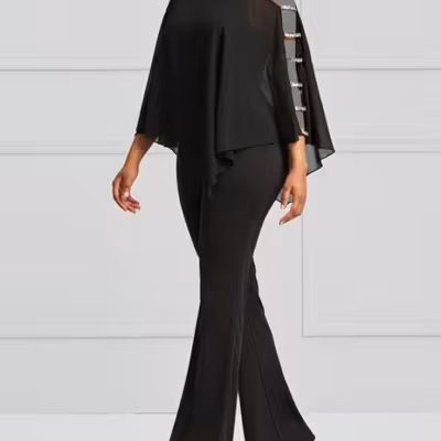 شنل شلوار دو تیکه پولک دار 4478