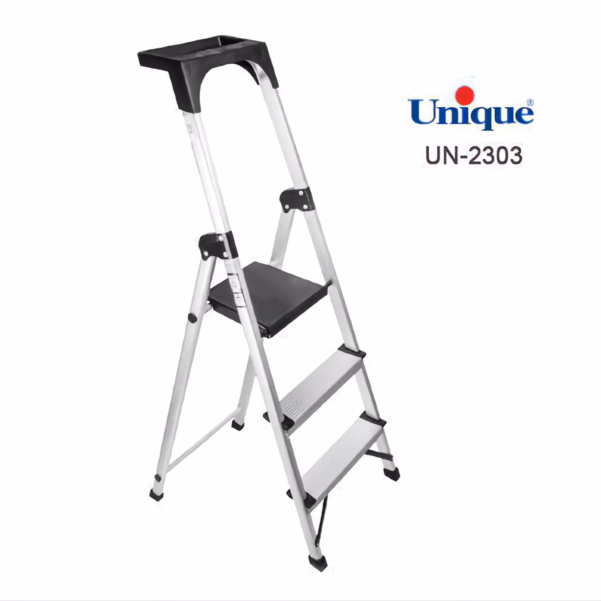 نردبان سه پله آلومینیوم کد 2303 برند یونیک