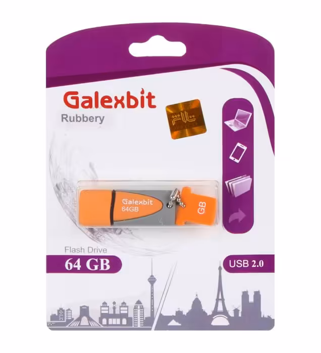 فلش مموری گلکس بیت مدل Rubbery ظرفیت 64 گیگابایت