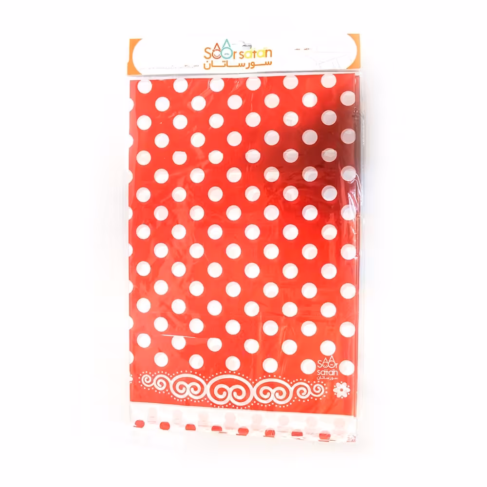 سفره تم تولد خالدار قرمز سفید