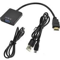 تبدیل با کابل صدا (مخصوص پلی استیشن) HDMI TO VGA