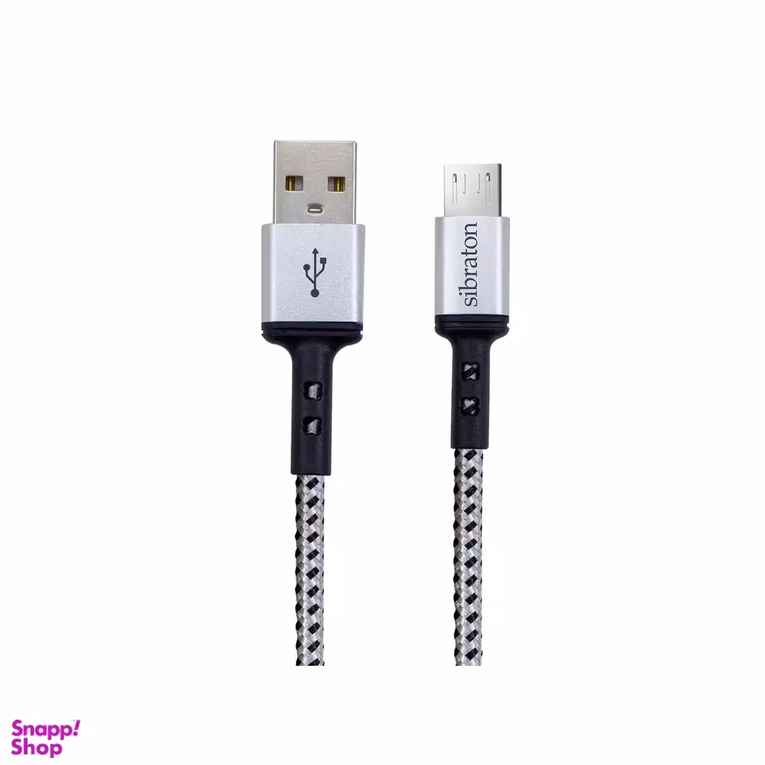 کابل تبدیل USB به microUSB سیبراتون مدل S224A طول 1.1 متر