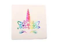 دستمال کاغذی طلاکوب هفت رنگ اسب تک شاخ