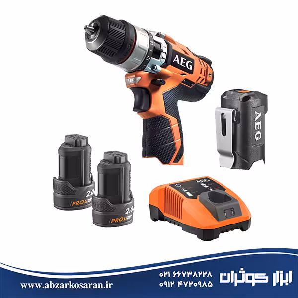 دریل شارژی چکشی AEG مدل BSB12C2 BHJ12C