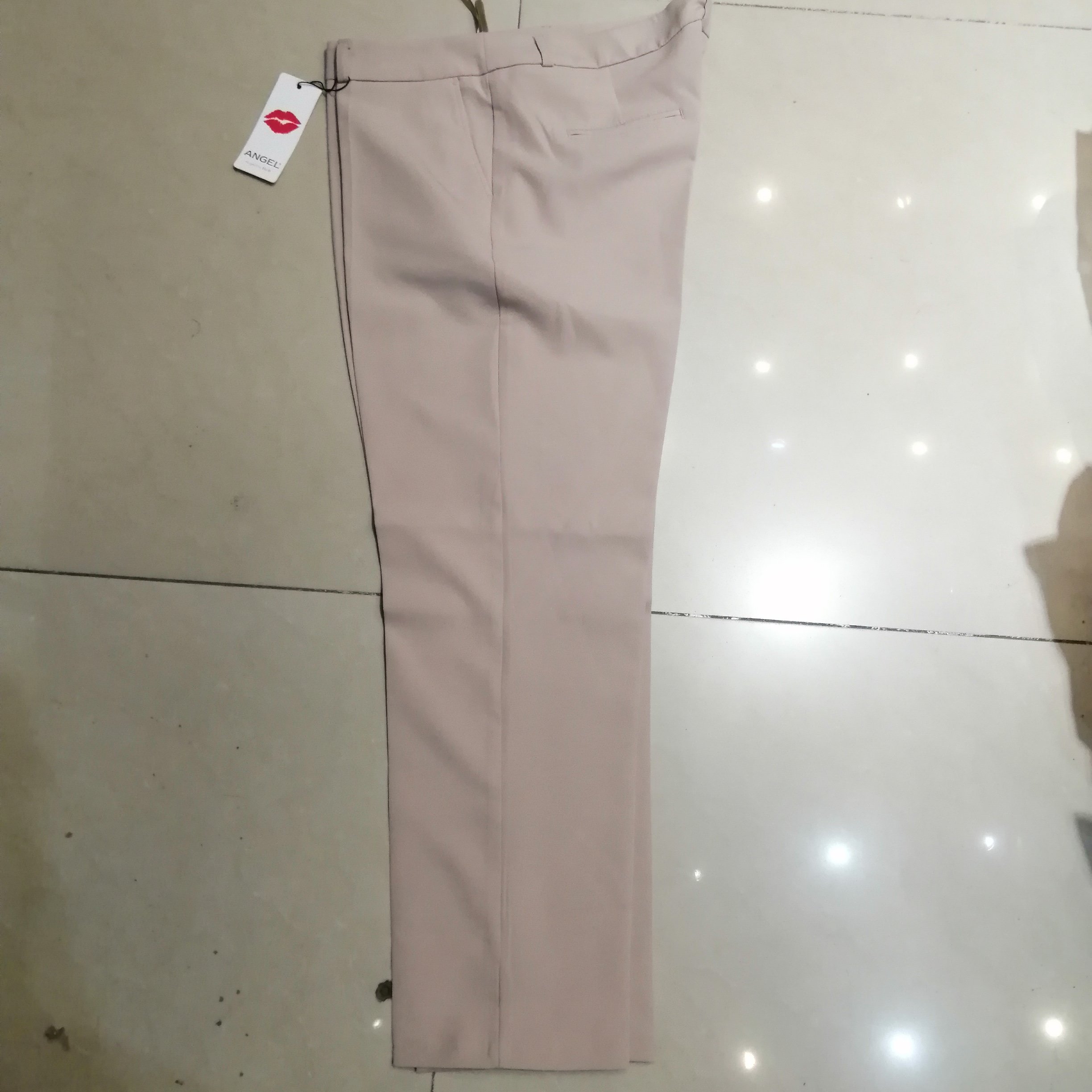 شلوار پارچه ای کرم