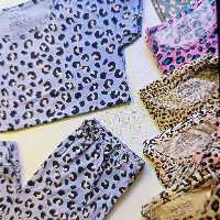 ست تیشرت شلوار پلنگی برند   h&m