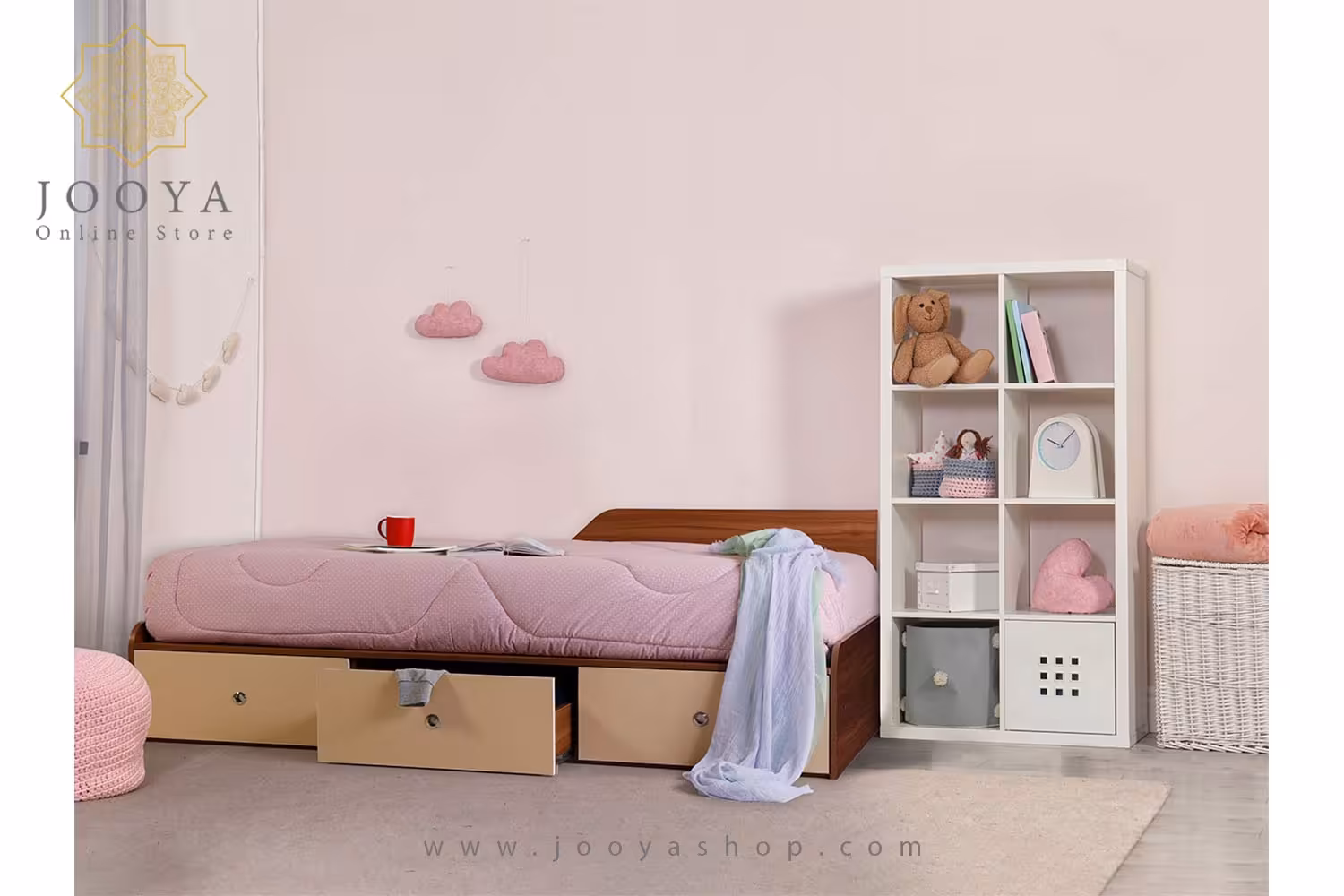 تخت خواب یک نفره سَروناز مدل BS905