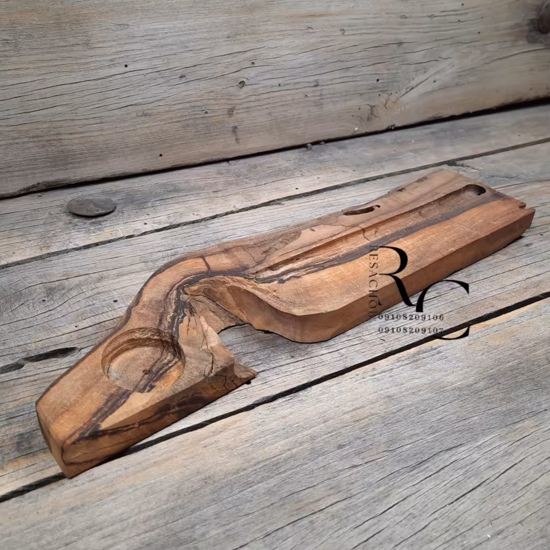 جاعودی و جا شمعی  دفرمه چوبی کد 191