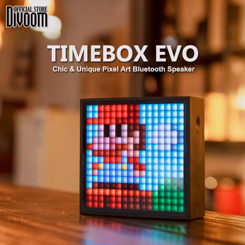 خرید اسپیکر بلوتوثی پيكسلى DIVOOM Timebox EVO با بهترین قیمت