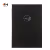 دفتر طراحی A4 کرافت و سیاه برگ کلیپس طرح 36