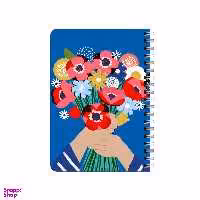 دفترچه یادداشت بامبیلیپ مدل چوبی طرح دسته گل کد 4263311