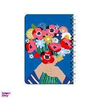 دفترچه یادداشت بامبیلیپ مدل چوبی طرح دسته گل کد 4263311