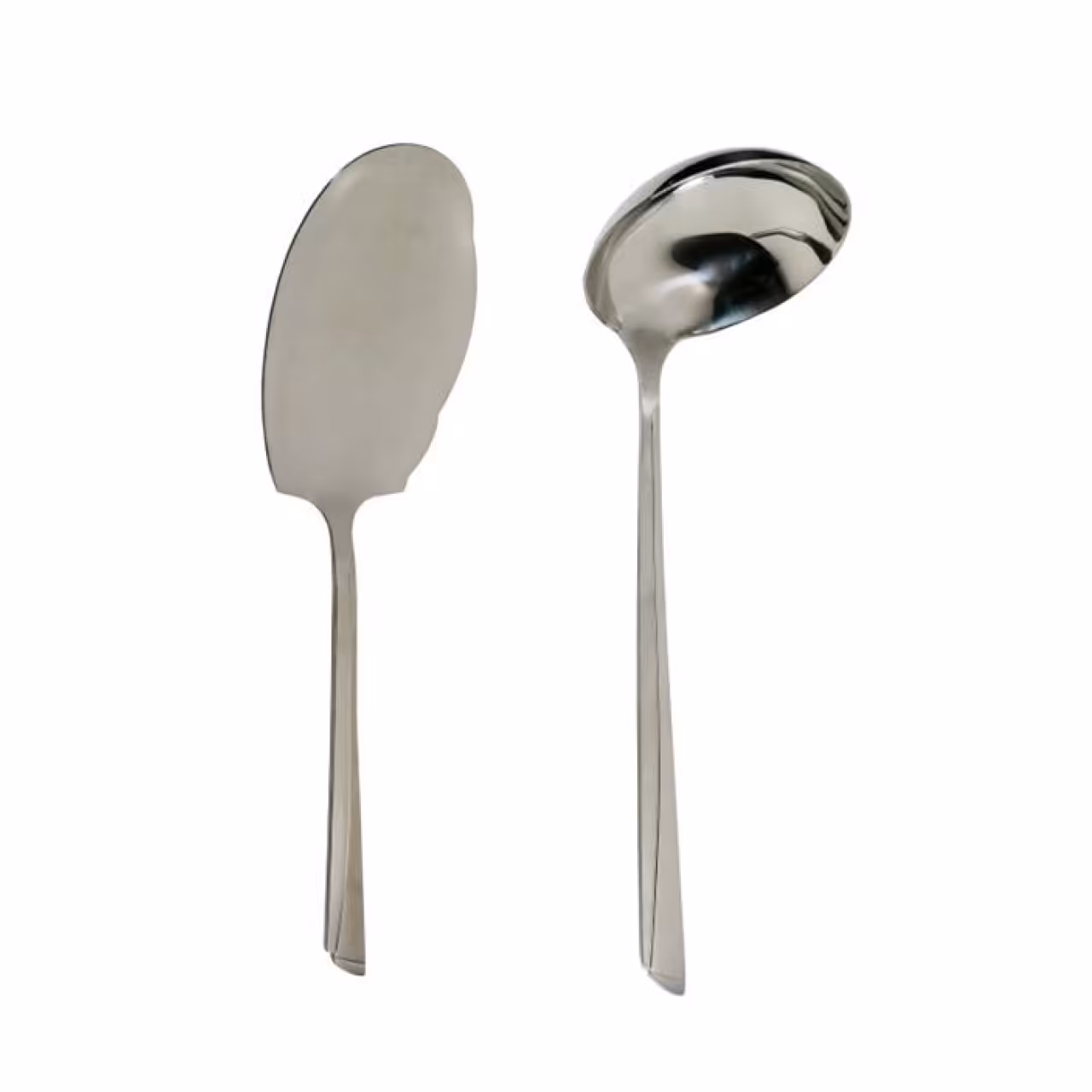 ست کفگیر وملاقه استیل مدل یونیک