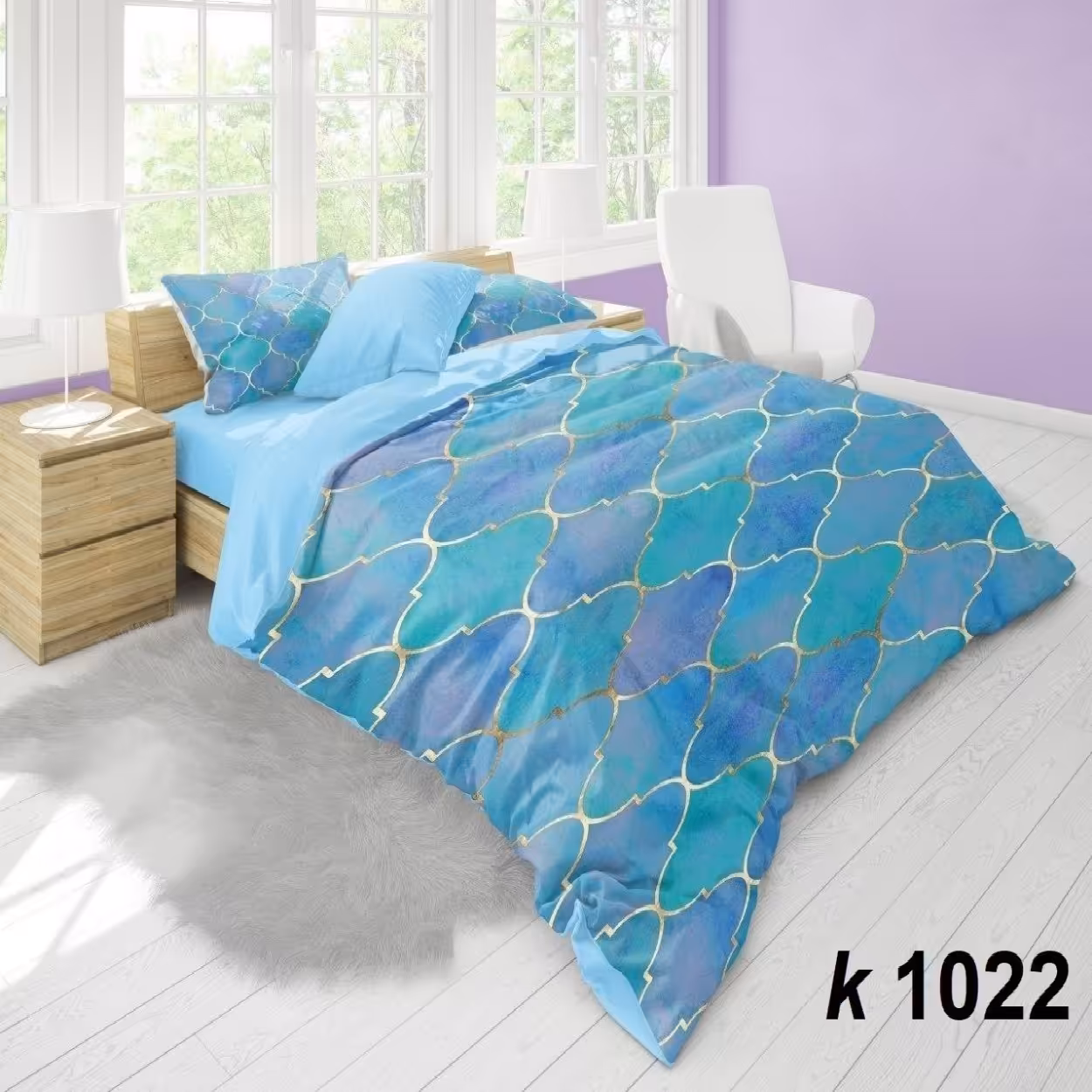 سرویس روتختی ترک إو turkev کد K-1022 دونفره 6 تکه