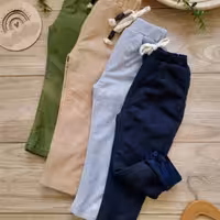 شلوار کتان بچه گانه لاینردار