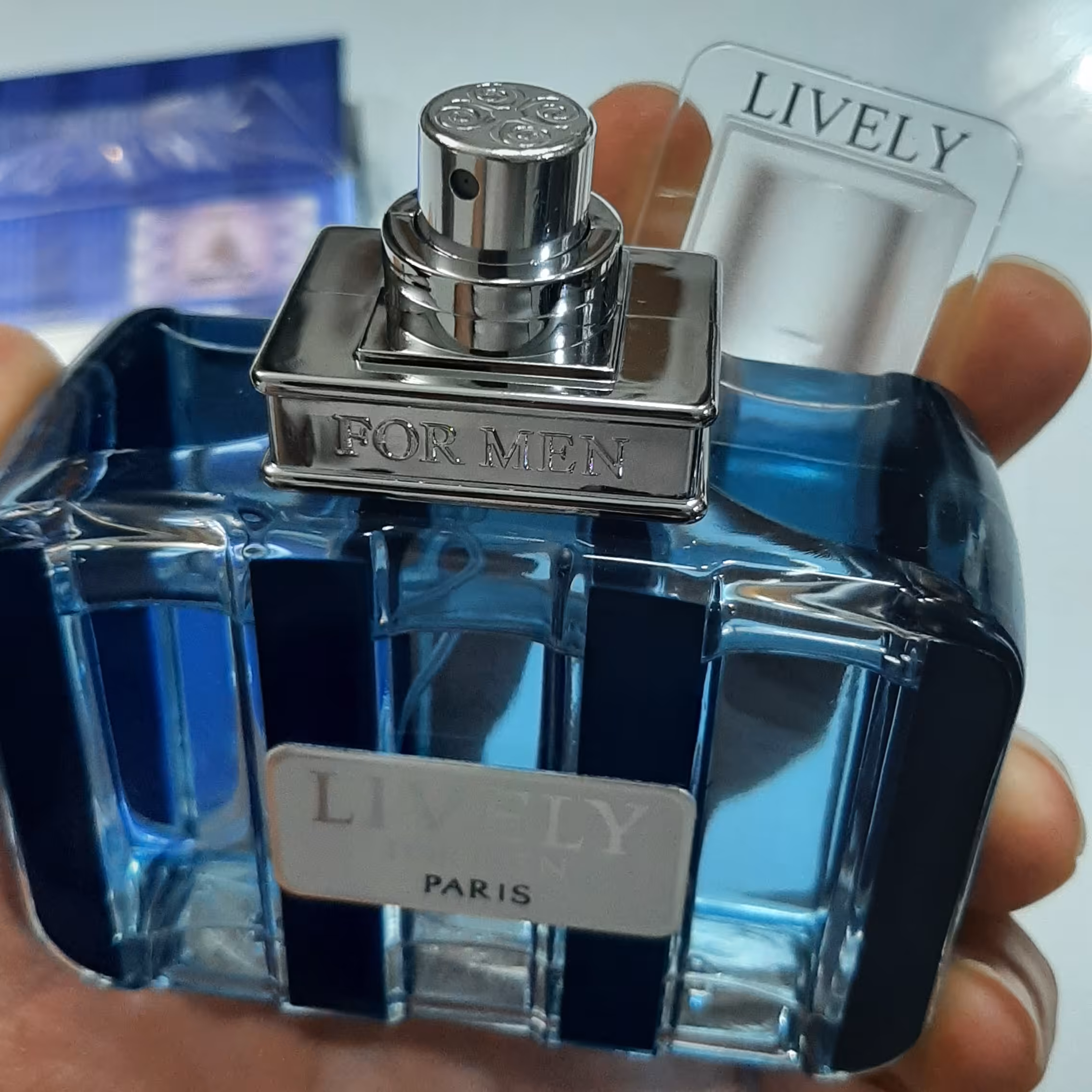 ادکلن لایولی Lively مردانه (آبی) اصل حک شده فرانسه